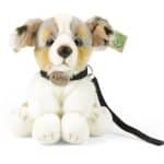 RAPPA PLUSH AUSTRALIAN SHEPHERD WITH LEASH 28CM SITTING ECO-FRIENDLY 230071