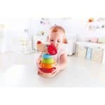 HAPE PEPE  FRIENDS WOODEN STACKER PEPE WITH SOUNDS E0448A - Image 2