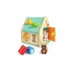 HAPE EARLY EXPLORER WOODEN CRITTER HOUSE SHAPE SORTER E0515A - Image 4