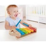 HAPE EARLY MELODIES WOODEN XYLOPHONE RAINBOW E0606 - Image 2
