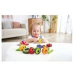 HAPE EARLY EXPLORER WOODEN FRUITS WITH STRING CATERPILLAR E1072A - Image 3