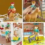 HAPE HAPPY FAMILY WODDEN STABLE PONY CLUB E3409A - Image 2