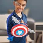 MARVELHASBRO STUDIOS CAPTAIN AMERICA BRAVE NEW WORLD NERF SKYSHOT BLASTER F9302 - Image 4