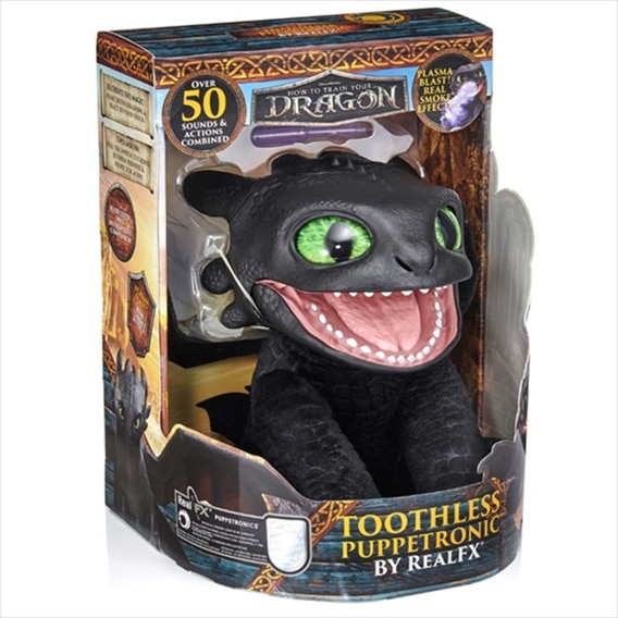 WOW PLUSH DISNEY TOOTHLESS REAL FX 26CM HTTYD-1001-01