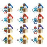 SMURFS -  SMURFSHOUSE 7.5CM WITH FIGURE 5,5CM  ACCESSORY JWG00006-A