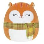 SQUISHMALLOWS PLUSH  ERIN THE SQUIRREL WITH SCARF 19CM SQHW00608