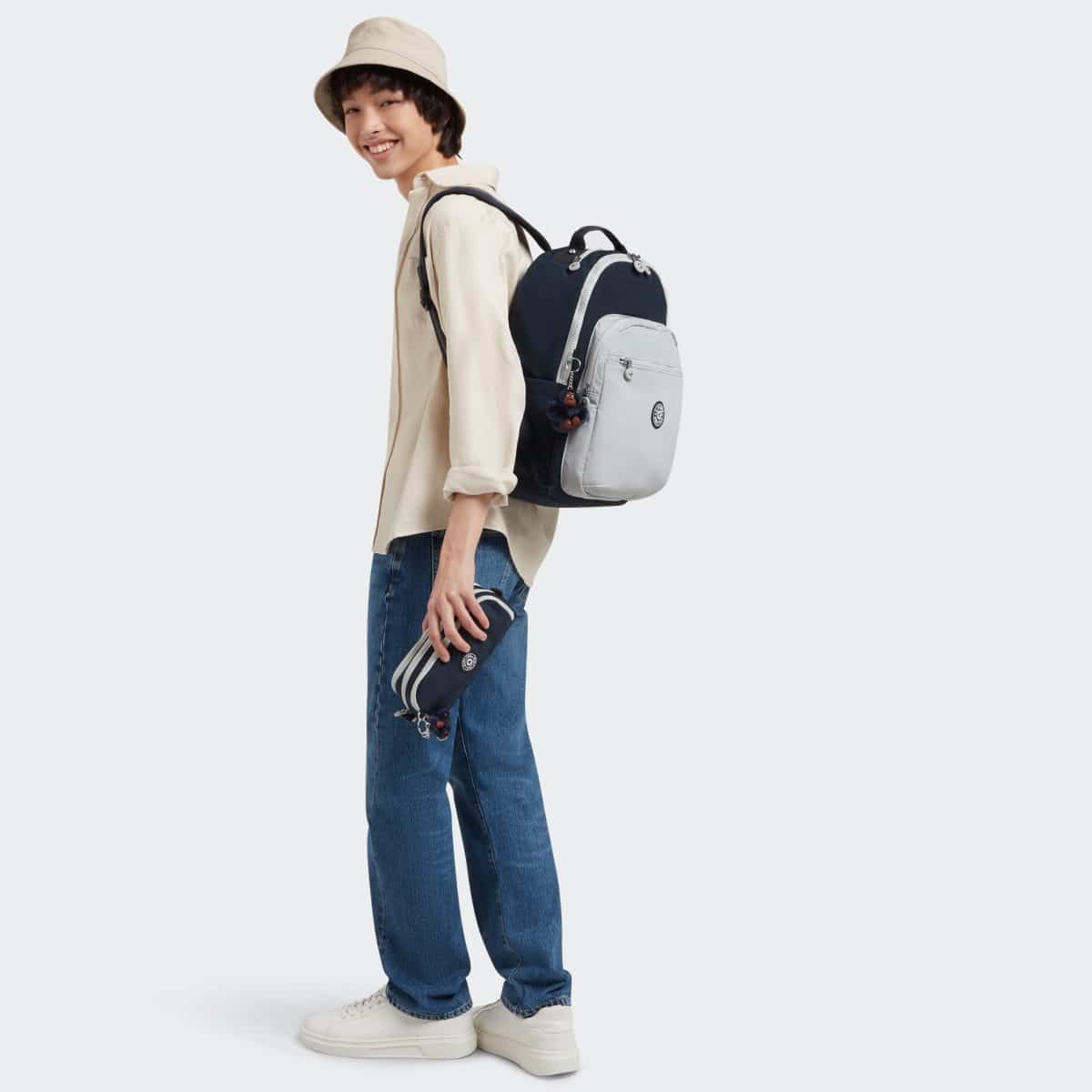 KIPLING SEOUL TRUE BLUE GRAY 5140-U84 - Image 9
