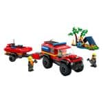 LEGO 60412 CITY - 4X4 FIRE TRUCK WITH RESCUE BOAT - Image 2