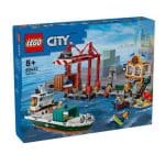 LE60422 CITY - SEASIDE HARBOR WITH CARGO SHIP