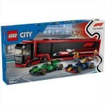 LEGO 60445 CITY - F1® TRUCK WITH RB20  AMR24 F1® CARS