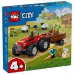 LEGO 60461 CITY - RED FARM TRACTOR WITH TRAILER  SHEEP