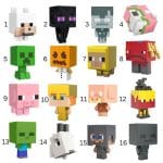 MINECRAFT MOB HEAD MINI FIGURES HDV64