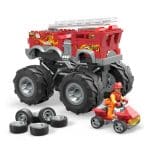 MEGA BLOKS HOT WHEELS TRUCKS FIRE VEHICLE 2IN1 HHD19 - Image 2