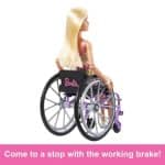 BARBIE FASHIONISTAS DOLL WITH WHEELCHAIR AND RAMP HJT13 - Image 3