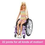BARBIE FASHIONISTAS DOLL WITH WHEELCHAIR AND RAMP HJT13 - Image 4