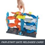 HOT WHEELS CITY TRANSFORMING RACE TOWER PLAYSET HKX43 - Image 3