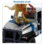 JURASSIC WORLD SEARCH  SMASH TRUCK SET WITH ATROCIRAPTOR DINOSAUR AND HUMAN ACT - Image 3
