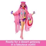 BARBIE TRAVEL DOLL WITH DESERT FASHION HPB15 - Image 4