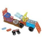 HOT WHEELS MONSTER TRUCKS LIGHTNING PLAY SET WITH FIRE EXTINGUISHER HPN73 - Image 2