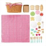 FISHER-PRICE WOODEN PICNIC BASKET AND FOOD 31PCS HXT81 - Image 2