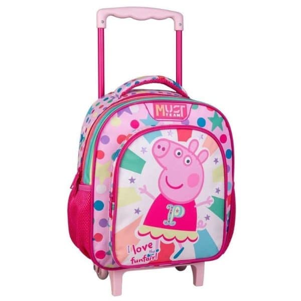 MUST BACKPACK TROLLEY PEPPA PIG 27X10X31 2CASES 482839