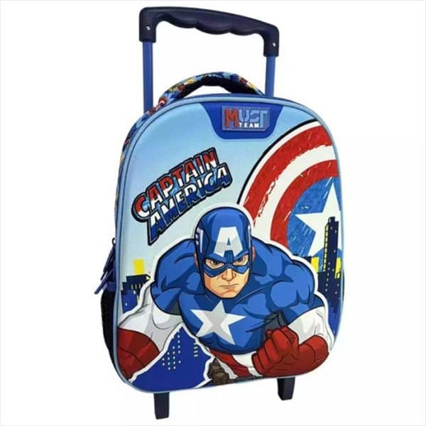 MUST BACKPACK TROLLEY CAPTAIN AMERICA 27X10X31 2CASES 506313