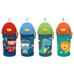 MUST BOTTLE WITH STRAW 500ML 9X19  4 COLOURS 584883