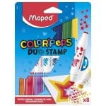 MAPED MARKERS DOUBLE WITH STAMPS 8 PIECES 846808