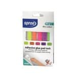 SPREE ADHESIVE GLUE PAD MIX COLOUR 50G 89360