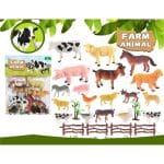18PCS FARM ANIMALS WITH FENCE TREES - Image 2