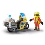 PLAYMOBIL 71205 CITY LIFE - Rescue Motorcycle with Flashing Light - Image 2