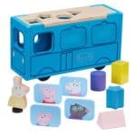 PEPPA PIG WOODEN PLAYSCHOOL BUS SHAPE SORTER PPC74000 - Image 2