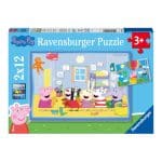 RAVENSBURGER 2X12 PIECES PUZZLE PEPPA PIG 05574