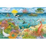 RAVENSBURGER 2X24 PIECES PUZZLE PIRATES MERMAIDS 05676 - Image 2