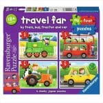 RAVENSBURGER MY FIRST PUZZLES 2/3/4/5 PCS TRAVEL FAR 07303