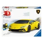 RAVENSBURGER 3D PUZZLES 108 PIECES LAMBORGHINI HURACAN - YELLOW 11562