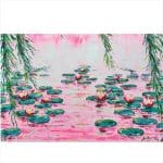 RAVENSBURGER PUZZLE 4000 PCS PINK WATER LILIES 12001420 - Image 2