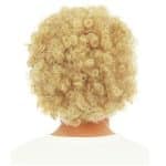 PTIT CLOWN WIG CURLY HAIR AND MOUSTACHE - BLOND 81186 - Image 3