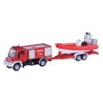 SIKU FIRE TRUCK UNIMOG WITH BOAT SI001636 - Image 2