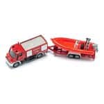 SIKU FIRE TRUCK UNIMOG WITH BOAT SI001636 - Image 3