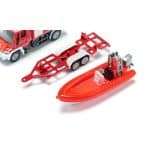 SIKU FIRE TRUCK UNIMOG WITH BOAT SI001636 - Image 4