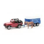SIKU JEEP WITH TRAILER FOR HORSE SI001651 - Image 2