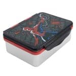 STOR : MARVEL SPIDERMAN BLACK BOARD - STAINLESS STEEL CLAMP RECTANGULAR SANDWICH BOX 1100ML 101860 - Image 3