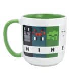 STOR : MINECRAFT SQUARED PATTERN  - YOUNG ADULT CERAMIC ELITE  MUG IN GIFT BOX 385ML 75618 - Image 3