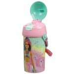 GIM  BARBIE PLASTIC FD WATER BOTTLE WITH STRAW GRAY 500ML 571-22209 - Image 2