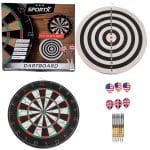 SPORTX DARTBORD FLOCKED WITH 6 DARTS 2005901