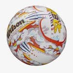 WILSON GRAFFITI PEACE VOLLEYBALL WHITE/ORANGE V4006901XBOF - Image 4