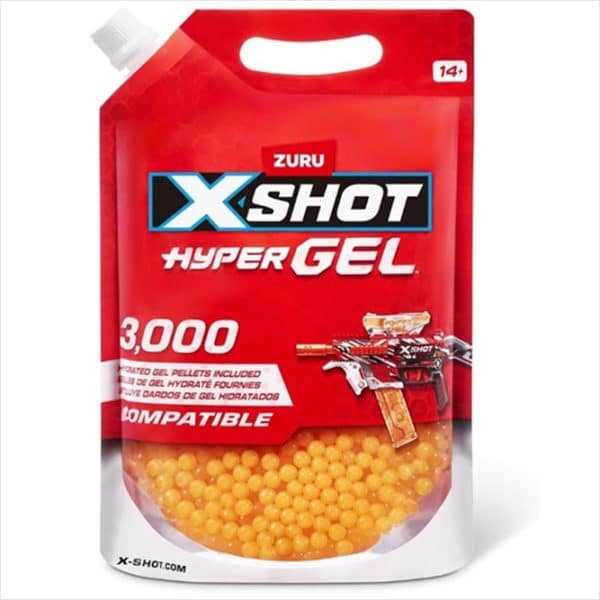 ZURU X-SHOT HYPER GEL 3000PK REFILL DARTS 36810