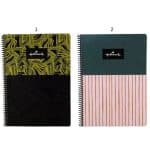 HALLMARK GOLDEN-DASHES NOTEBOOK 17X25-2 DESIGNS-1 PIECE 333-36440
