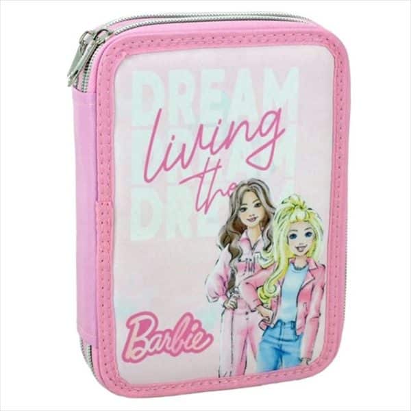 GIM DOUBLE PENCIL CASE BARBIE PAINTS 349-89100
